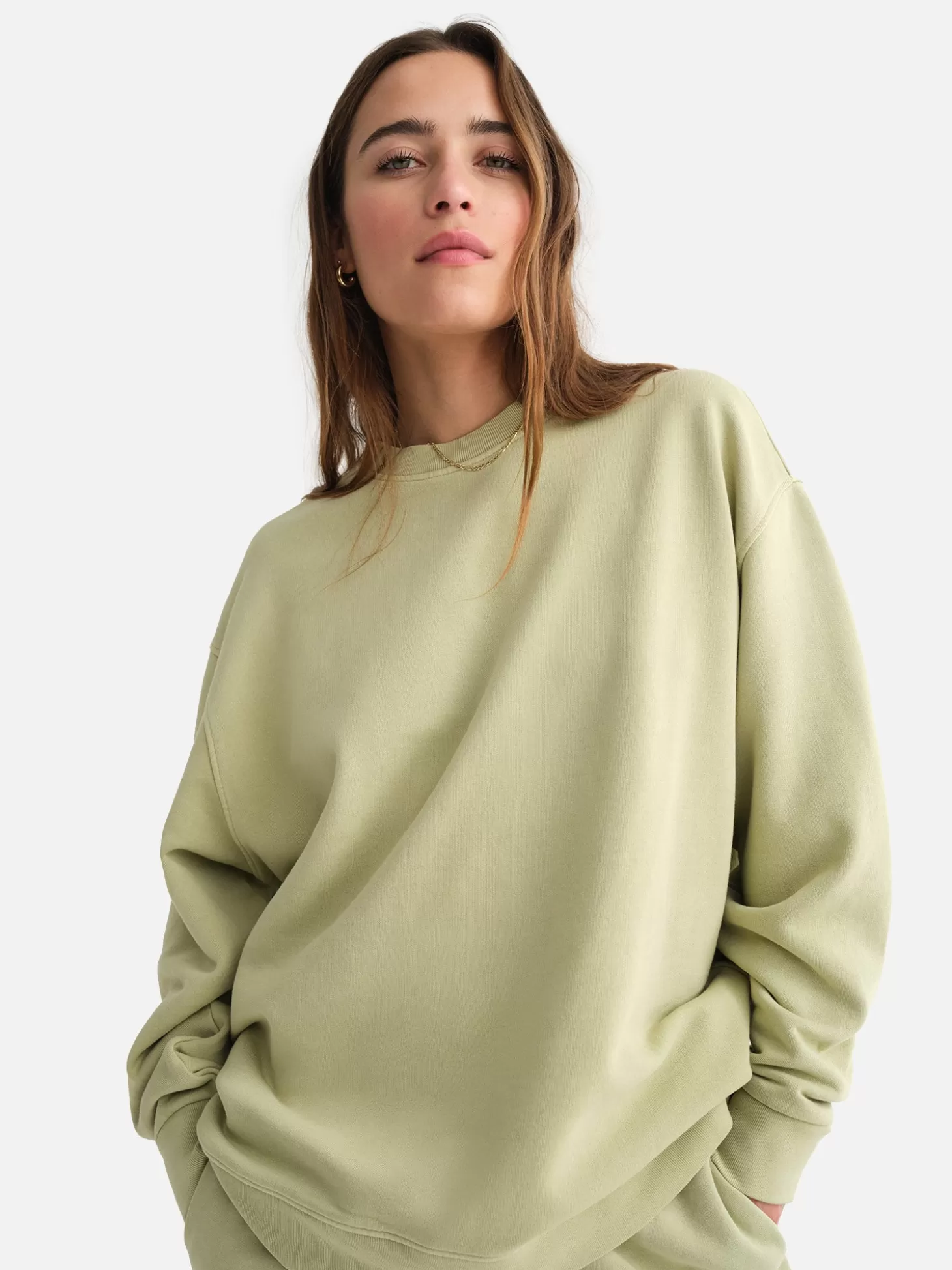 Women MATE the Label Organic Fleece Oversized Sweatshirt