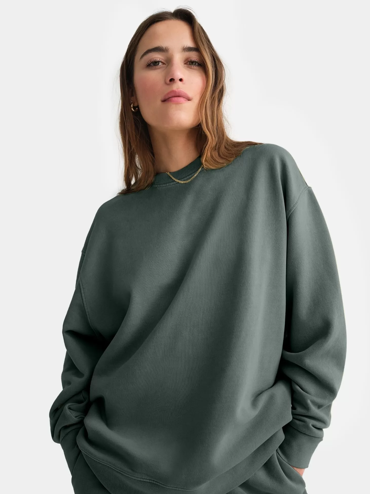 Women MATE the Label Organic Fleece Oversized Sweatshirt