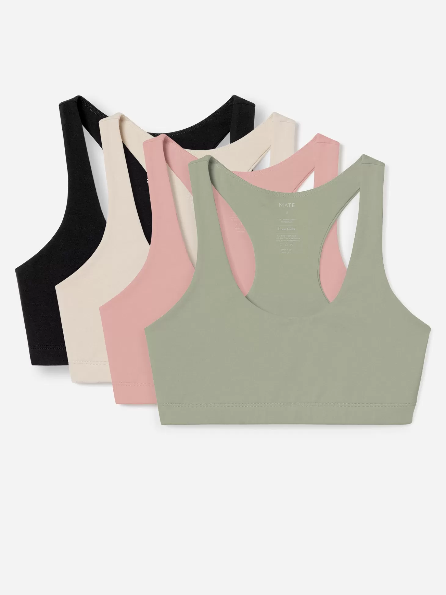 Women MATE the Label Organic Stretch Sports Bra Bundle