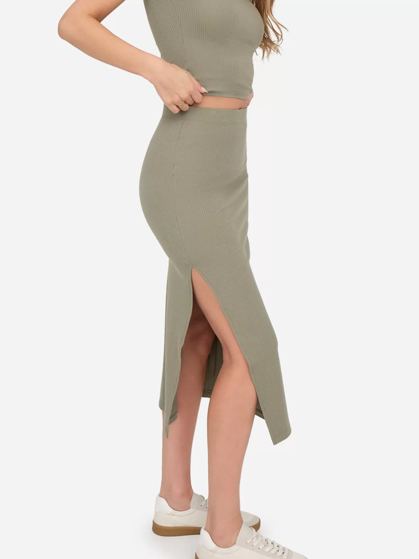 Women MATE the Label Tencel Rib Skirt